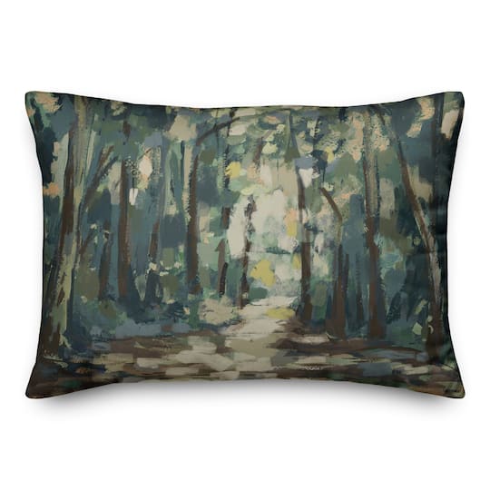 Green Abstract 20" x 14" Indoor/Outdoor Pillow